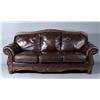 Image 1 : Oversized Chocolate Leather Sofa