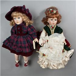 (2) Porcelain Dolls