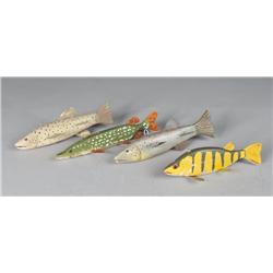Grouping of (4) Fish Decoys