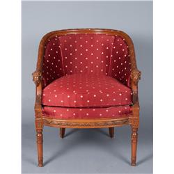 Fine French Rams Head Arm Chair