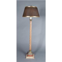 Very Fine Twist Column Floor Lamp