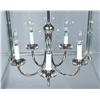 Image 2 : Large Chrome and Glass Hanging Chandelier