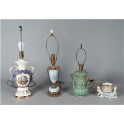 Collection of (4) Table Lamps