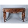 Image 1 : Large Wooden Two-Drawer Hall Table