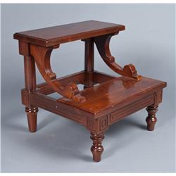 Antique Style Wood Bed Steps