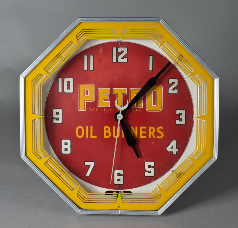 Scarce Petro Oil Burners Petro Clock