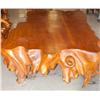 Image 8 : Monumental 300 Year Old Tree Carved Dining Set