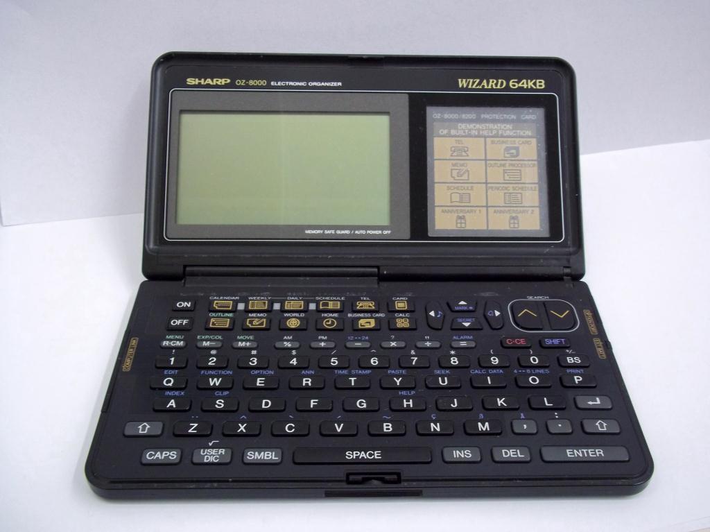 Sharp Electronic Organizer OZ-8000 Works Great!