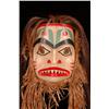 Image 3 : Haida Dog Fish Mask, Carved Alder with Copper Eye by Jay Brabant 19" H. 12" W.  Fine Condition