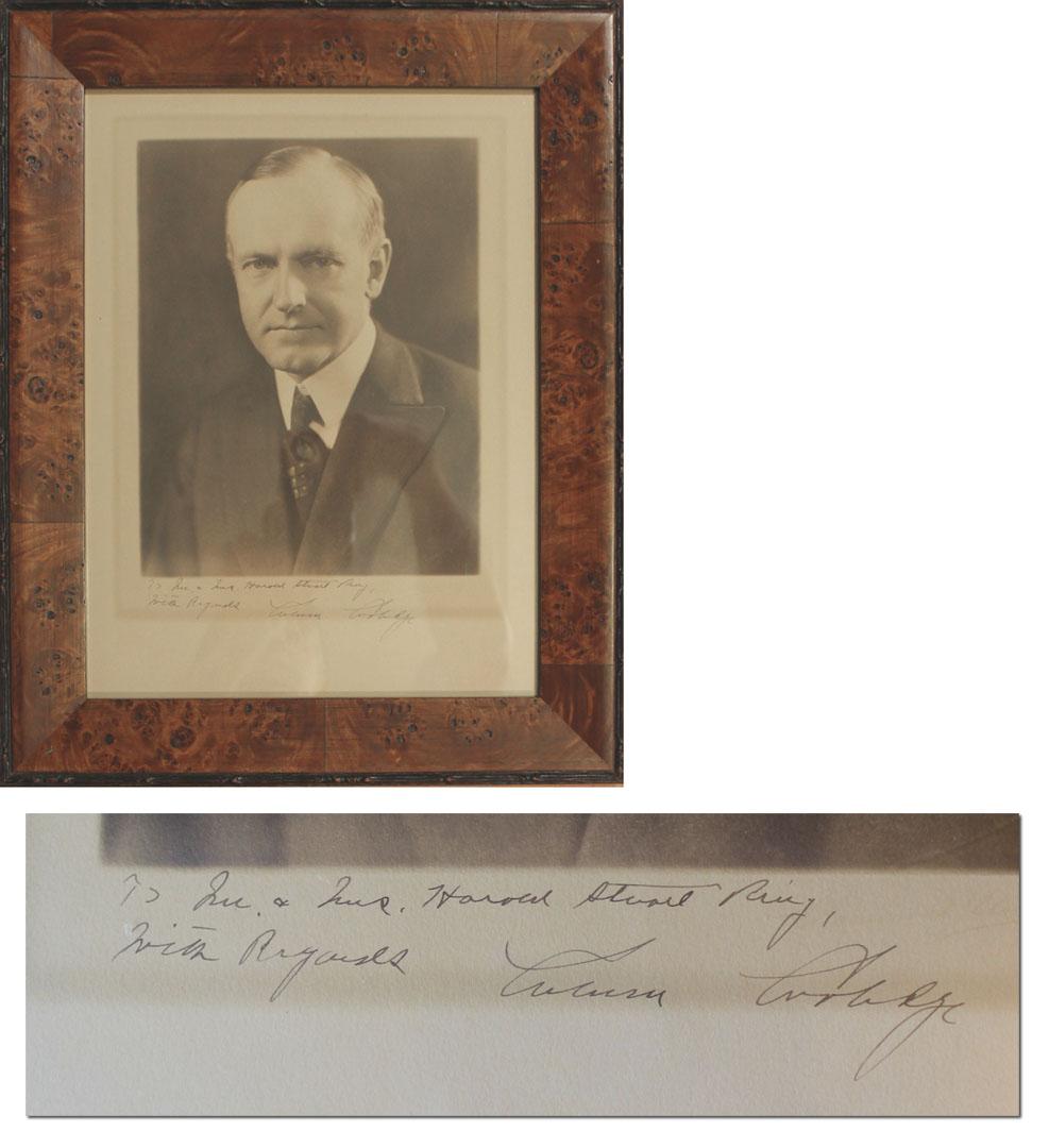 Calvin Coolidge Signed Photo
