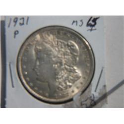 1921-P MORGAN DOLLAR