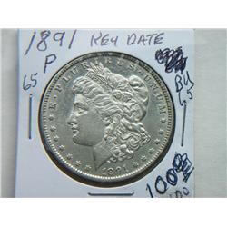 1891-P MORGAN DOLLAR