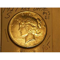 1927-S PEACE DOLLAR