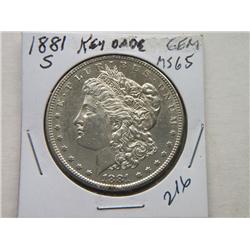 1881-S MORGAN DOLLAR