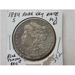 1884-S MORGAN DOLLAR