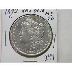 1892-O MORGAN DOLLAR