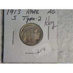 1913-S BUFFALO NICKEL