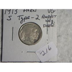 1913-S BUFFALO NICKEL
