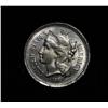 Image 1 : 1867 3 Cent Piece grades Gem Uncirculated ms65  BEAUTIFUL LUSTER