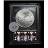 Image 2 : 2002-p Olympic Salt Lake Uncirculated Commemorative Dollar Graded ms70