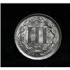 Image 2 : 1866 Three Cent Nickel 3c grades Gem Uncirculated ms65