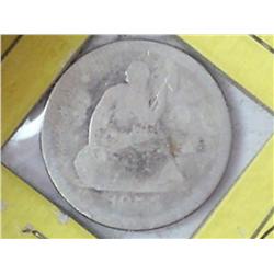 1857 SEATED LIBERTY QUARTER