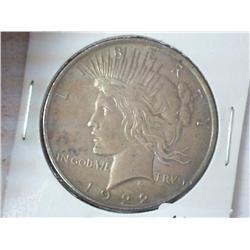 1922 PEACE SILVER DOLLAR