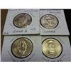 Image 1 : ALL 4-2008-D PRESIDENTIAL DOLLARS (UNC)