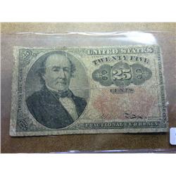 US FRACTIONAL CURRENCY 25 CENT