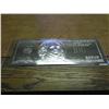 Image 1 : LARGE SIZE $100 NOTE DONE IN SILVER LEAF (COPY)