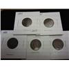 Image 2 : 1883, 85, 89, 92 & 99 INDIAN HEAD CENTS