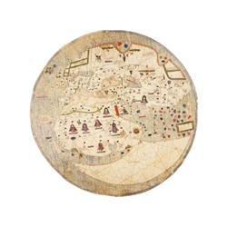 1996,. MAPA: (FACSIMIL),. MAPAMUNDI CATALAN, ca. 1450., Barcelona: Ed. Moleiro, 1996. 115 x 115 cm.