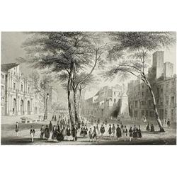 1840 CA., GRABADO: (BARCELONA),. BIBBY, A; PAYNE, B.:, BARCELONA., Litografía, 10,5 x 16 cm. Perfect