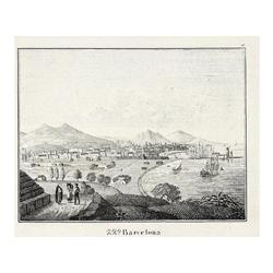 1840 CA., GRABADO: (BARCELONA),. ANONIMO., 799. BARCELONA., Grabado al cobre, 13,6 x 16,6 cm. Cat. S