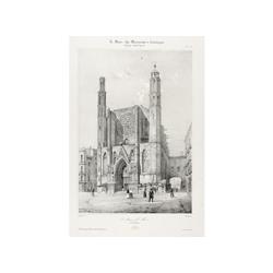1843., GRABADO: (BARCELONA),. CHAPUY, V; BACHELIER, C.; HAUSER, A.; LEMERCIER, J.:, ST. MARIA DEL MA