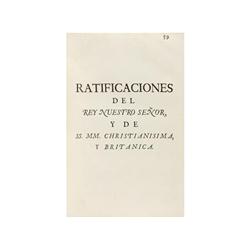 1763., LIBRO: (PAZ DE PARIS),. TRATADO DEFINITIVO DE PAZ CONCLUIDO ENTRE EL REY NUESTRO SEÑOR Y S.M.