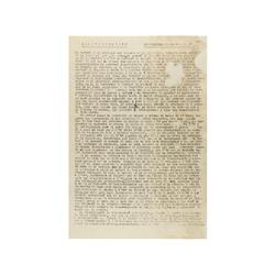 1936., FOLLETO: (GUERRA CIVIL-ALCAZAR DE TOLEDO),. EL ALCAZAR., Ciclostil de 62 números, de una a tr