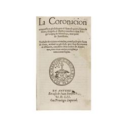 1552., LIBRO: (LITERATURA),. MENA, JUAN DE:, LAS TREZIENTAS D`EL FAMOSISSIMO POETA IUAN DE MENA, GLO
