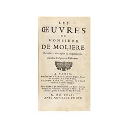 1692., LIBRO: (LITERATURA FRANCESA),. MOLIERE:, LES OEUVRES DE MONSIEUR DE ..., Revues, corrigés  &