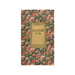 1914., LIBRO: (LITERATURA CASTELLANA),. JIMÉNEZ, JUAN RAMON:, PLATERO Y YO., Madrid: Ed. La Lectura,