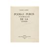 Image 1 : 1921., LIBRO: (LITERATURA ESPAÑOLA-POESIA),. ALONSO, DÁMASO:, POEMAS PUROS. POEMILLAS DE LA CIUDAD.,