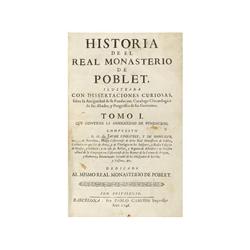 1746., LIBRO: (LOCAL-POBLET-MONASTERIO),. FINESTRES Y DE MONTALVO, JAYME:, HISTORIA DEL REAL MONASTE