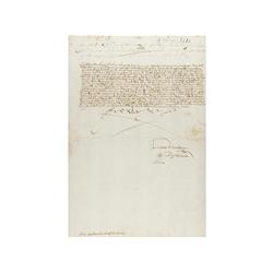 1510., MANUSCRITO: (FIRMA REAL-FERNANDO EL CATOLICO-LEON),. CEDULA DEL REY FERNANDO EL CATOLICO POR