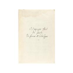1672., MANUSCRITO: (VIAJES-CATALUNYA),. VOYAGE FAIT EN PARTIE DE FRANCE ET CATALOGNE. VOYAGE FAIT EN
