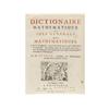 Image 1 : 1691,. LIBRO: (CIENCIAS-NAVEGACION-MUSICA),. OZANAM:, DICTIONAIRE MATHEMATIQUE OU IDEE GENERALE DES