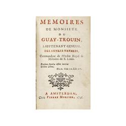 1746,. LIBRO: (NAVAL-MILITARIA-1ª EDICION AUTORIZADA.),. GUAY-TROUIN:, MEMOIRES DE MONSIEUR DU ...,