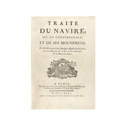 1746,. LIBRO: (NAVEGACION),. BOUGUER:, TRAITE DU NAVIRE, DE SA CONSTRUCTION, ET DE SES MOUVEMENS., P