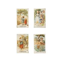 1880 ca., CROMOS: MESTRES, APELES:, COLECCION COMPLETA DE 46 CROMOS DE PROVERBIOS EN ACCION., Litogr