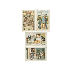 1890 ca., CROMOS: SERIE DE 34 CROMOS + 1 DE PORTADA DE PROVERBIOS ILUSTRADOS., Publicidad de Chocola