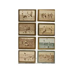 1924., CROMOS: (FUTBOL),. COLECCION COMPLETA DE 20 CROMOS DE PARTIDOS DE FUTBOL., Publicidad de Choc